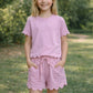 Mauve Scallop Lounge Set