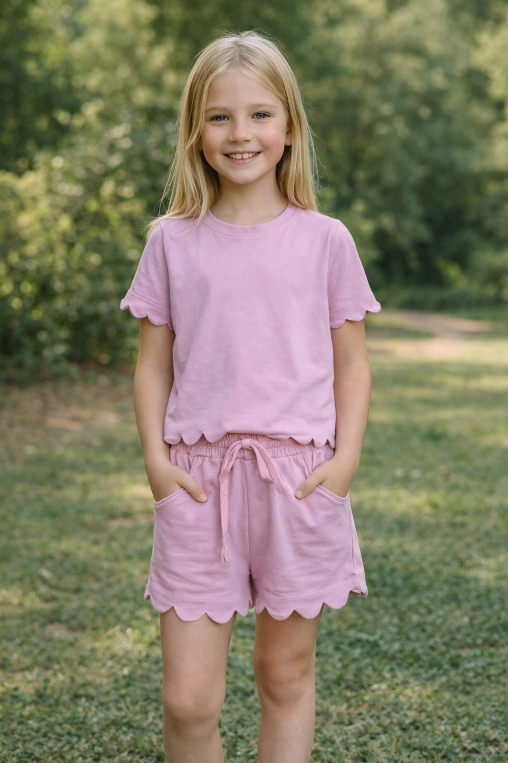 Mauve Scallop Lounge Set
