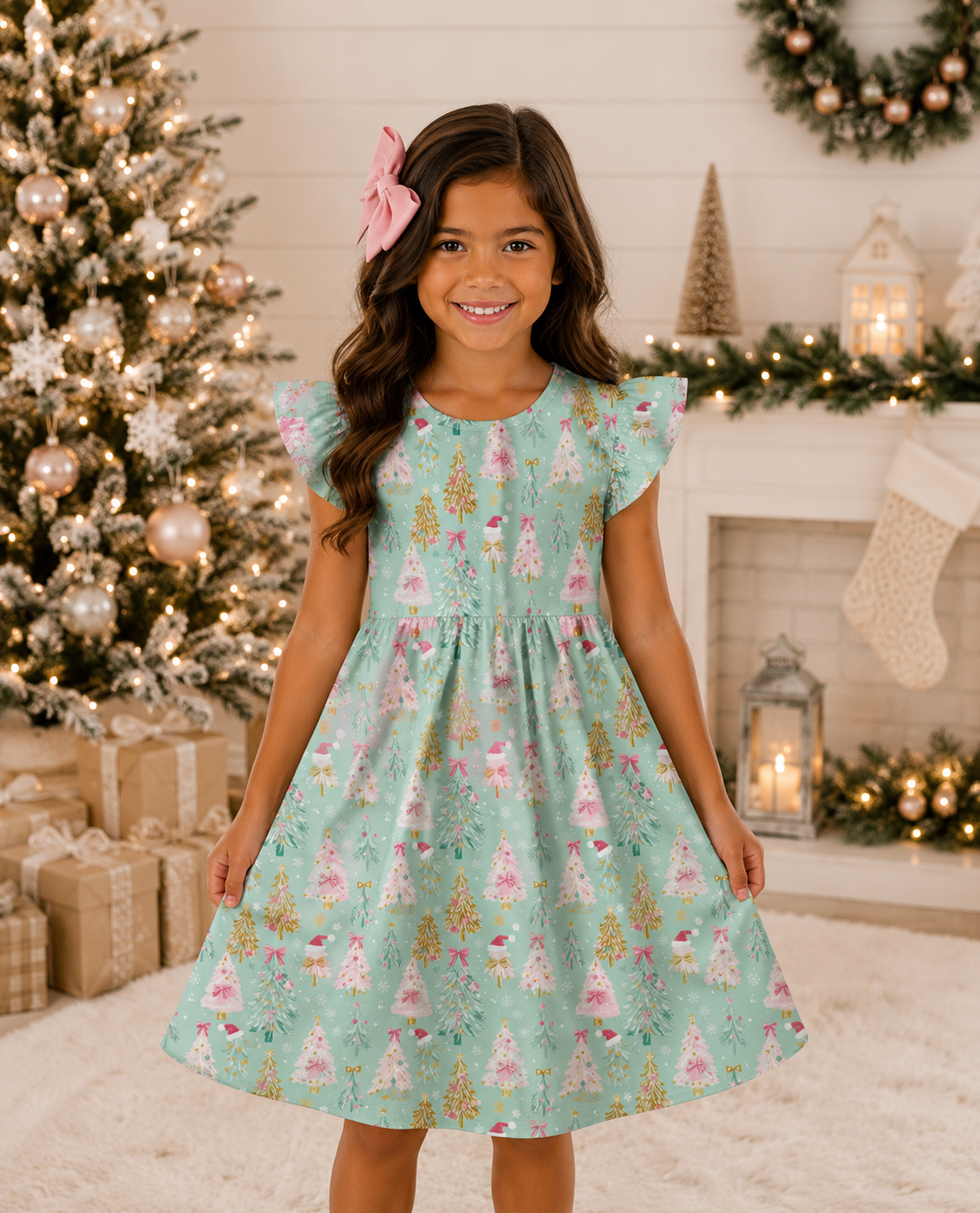 Teal Tree Dress