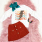 Thankful Leopard Bolt Skirt Set