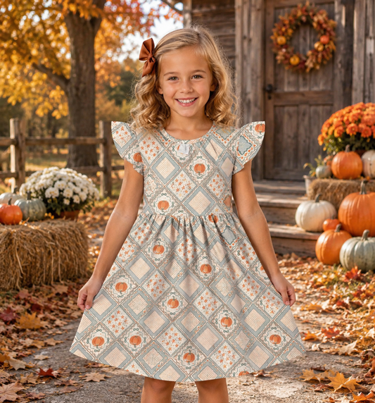 Vintage Pumpkin Dress