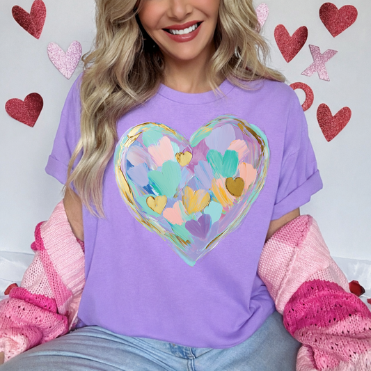 Pastel Painted Heart