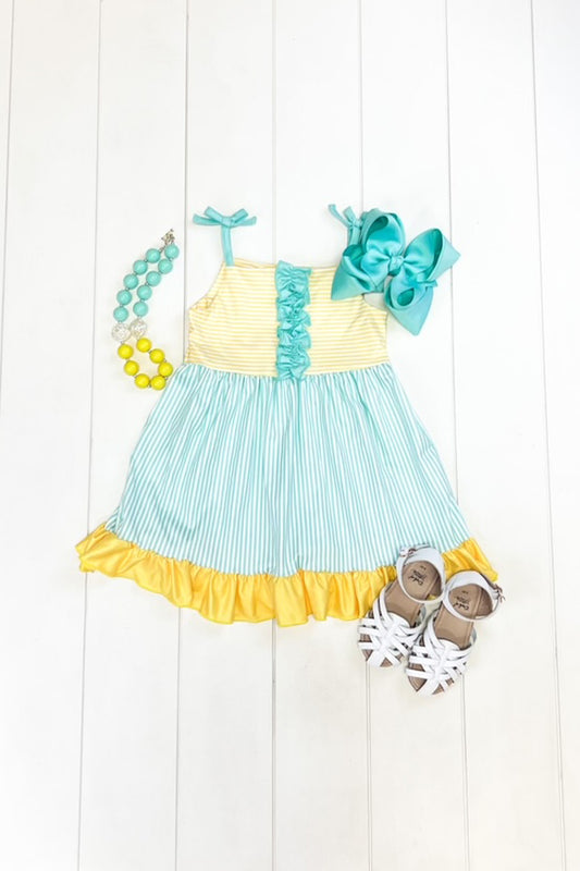 Yellow & Aqua Dress
