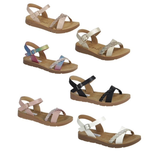 Toddler Braided Sandals-4 COLORS