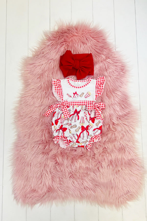 Baseball Stripes Romper main image 0