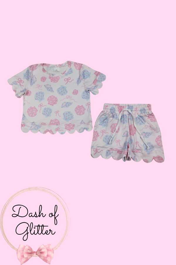 Beach Scallop Short Set