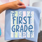 GRADE LEVEL- Blue Polka Dot Floral - LEAVE GRADE IN NOTES!