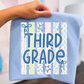 GRADE LEVEL- Blue Polka Dot Floral - LEAVE GRADE IN NOTES!