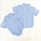 Blue Gingham Polo Shirt