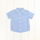 Blue Gingham Polo Shirt