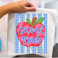 GRADE LEVEL- Blue Gingham Apple- LEAVE GRADE IN NOTES!