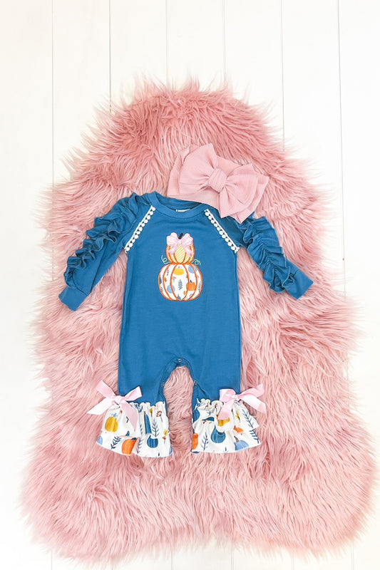 Blue Pumpkin Romper