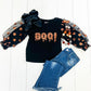 Orange & Black Boo Top