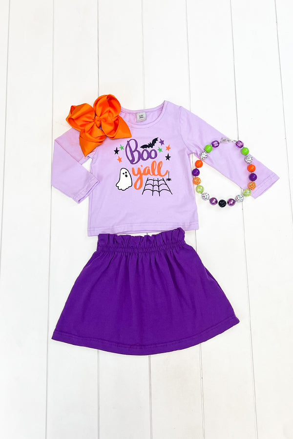 Boo Y'all Skirt Set