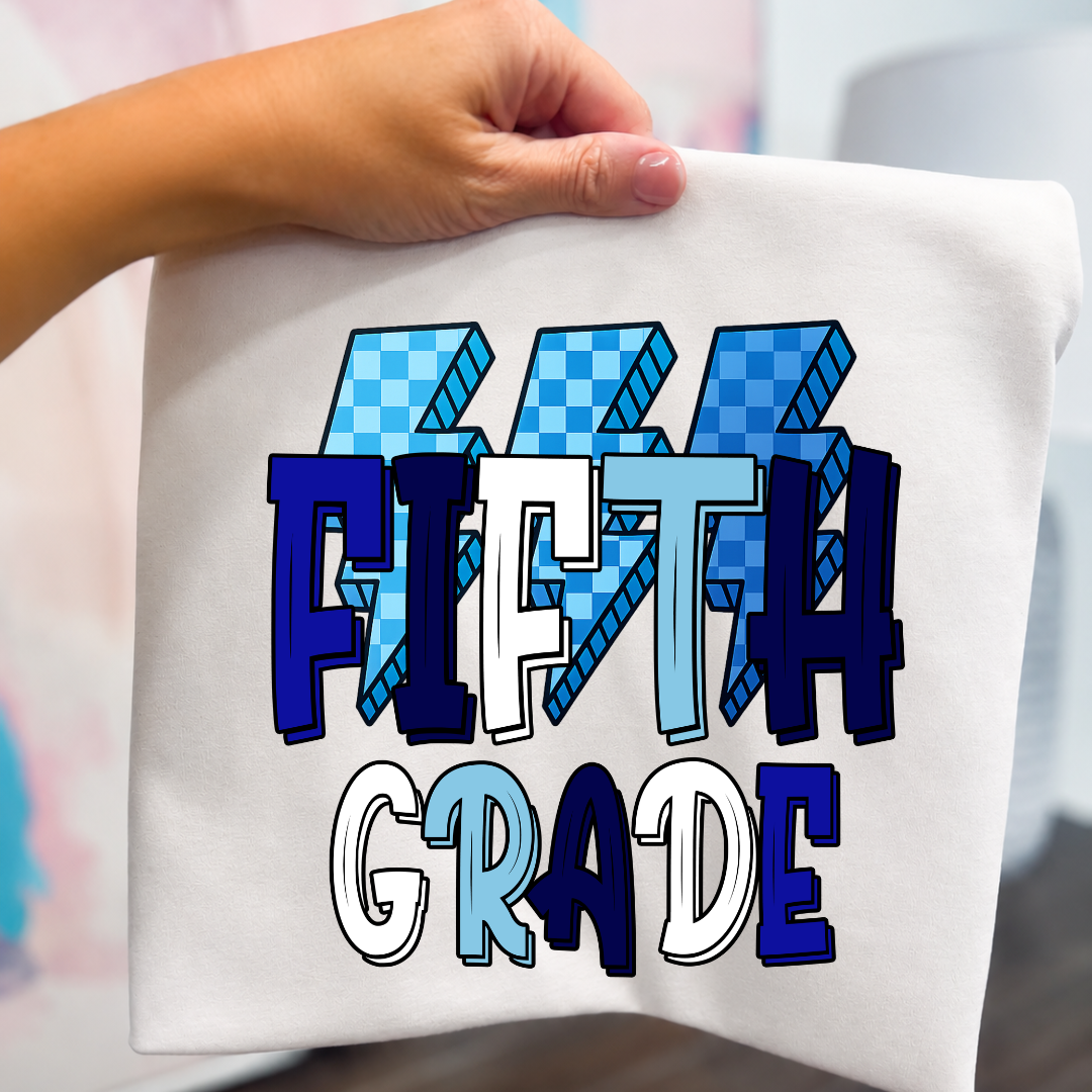 GRADE LEVEL- BLUE CHECKERED BOLT  - LEAVE GRADE IN NOTES! (Copy)