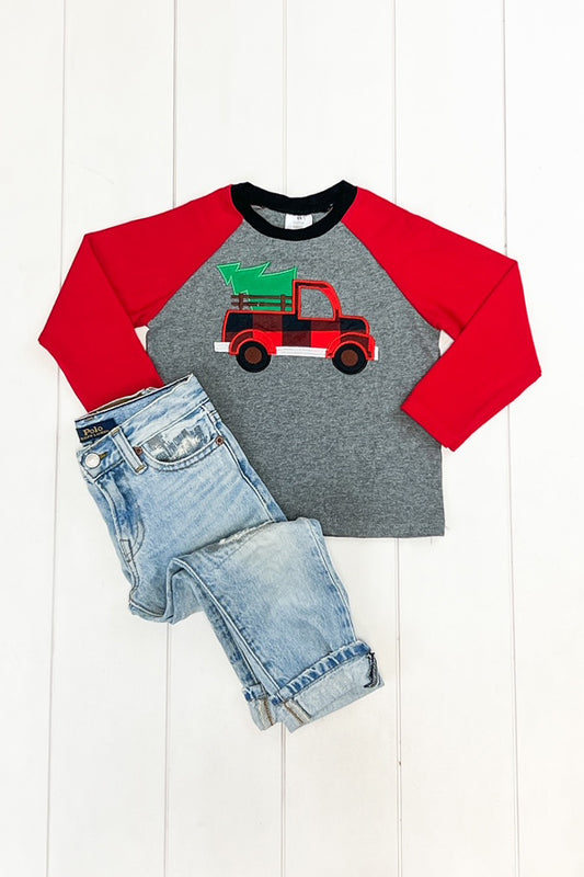 Buffalo Plaid Truck Raglan