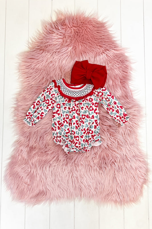 Christmas Leopard Romper