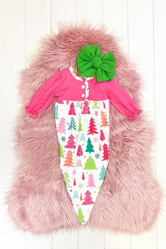 Colorful Christmas Infant Gown