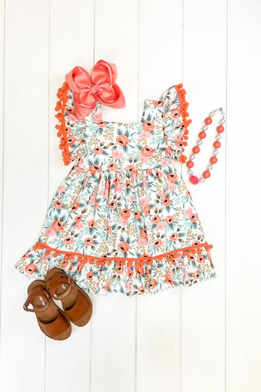 Coral Poppy Dress