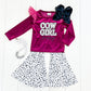 Velvet Cowgirl Bell Pant Set