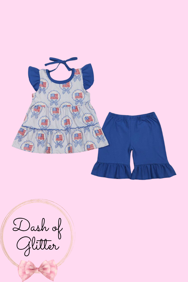 Royal Flag Short Set