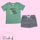 Daddys Fishing Buddy Short Set
