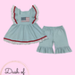 Ruffle Flag Short Set