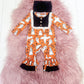 Orange & Black Ghost Romper