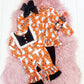 Orange & Black Ghost Romper