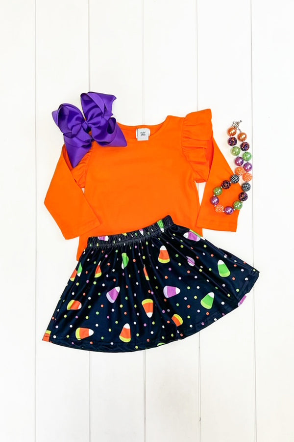Candy Corn Skirt Set