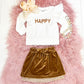 Happy Velvet Skirt Set