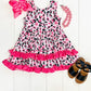 Hot Pink & Black Leopard Dress