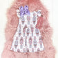 Pink & Lavender Nutcracker Flutter Sleeve Dress