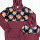 Mama & Me- Maroon Floral Hoodie