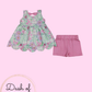 Pink & Lavender Floral Short Set