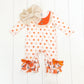 Polka Dot Pumpkin Romper