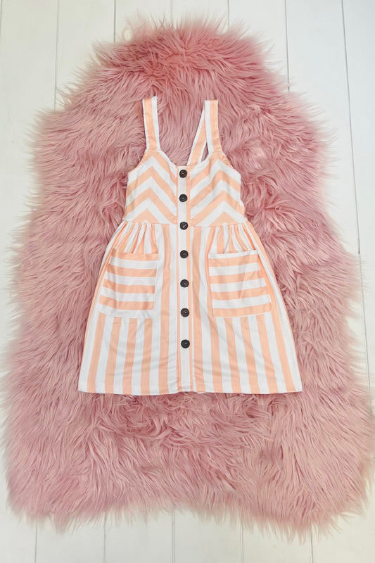 Peach Stripe Dress
