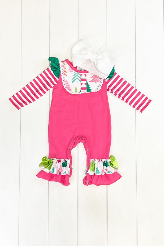 Pink Tree Romper