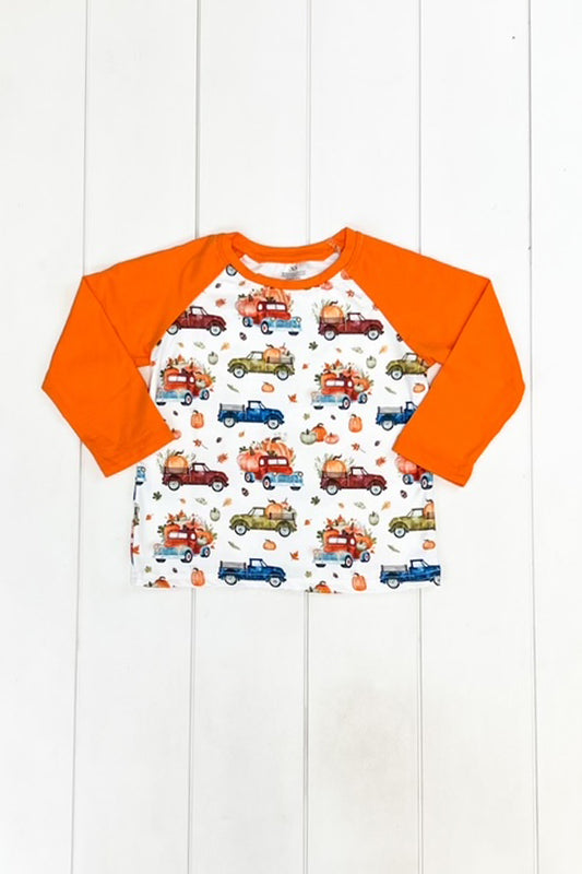 Pumpkin Patch Truck Raglan