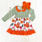 Sage Polka Dot Pumpkin Dress