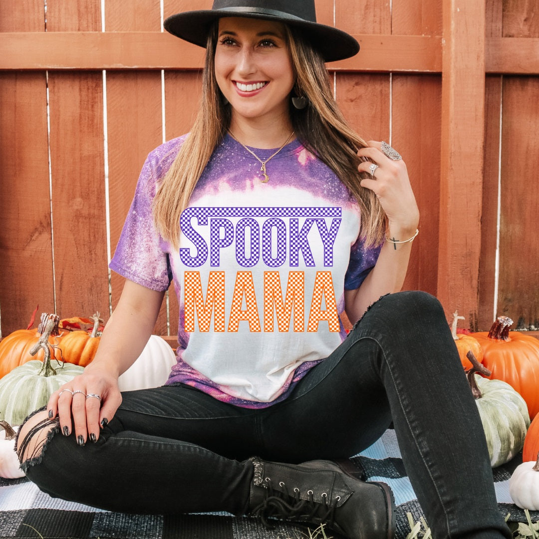 Checkered SPOOKY MAMA-2 Colors