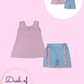 Pink Bow Short Set