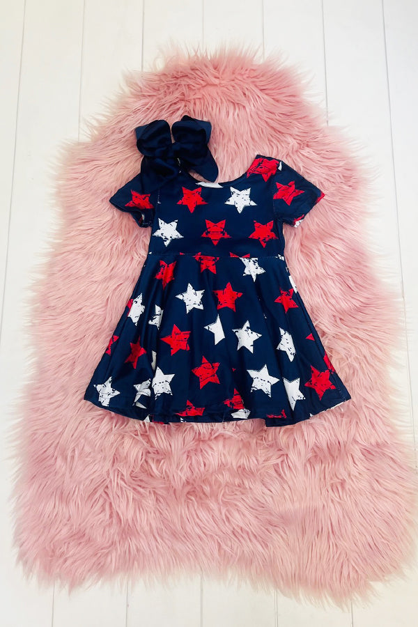 Navy Star Dress