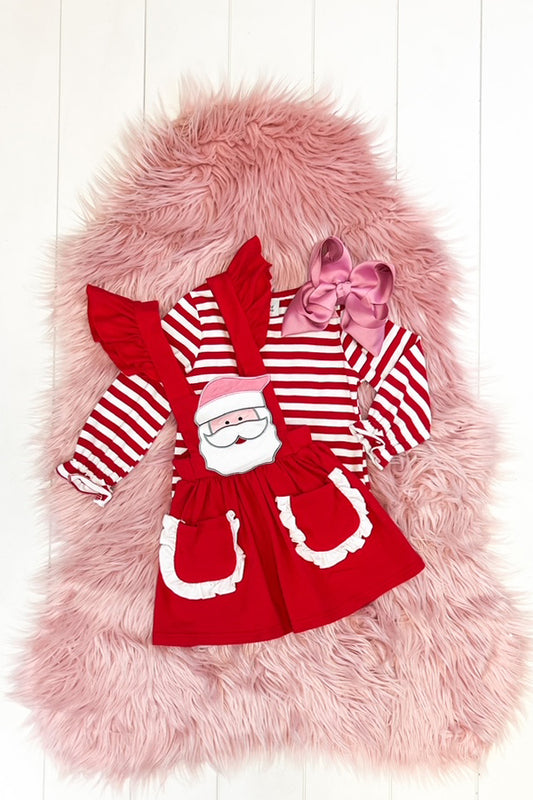Santa Overall Dress Set
