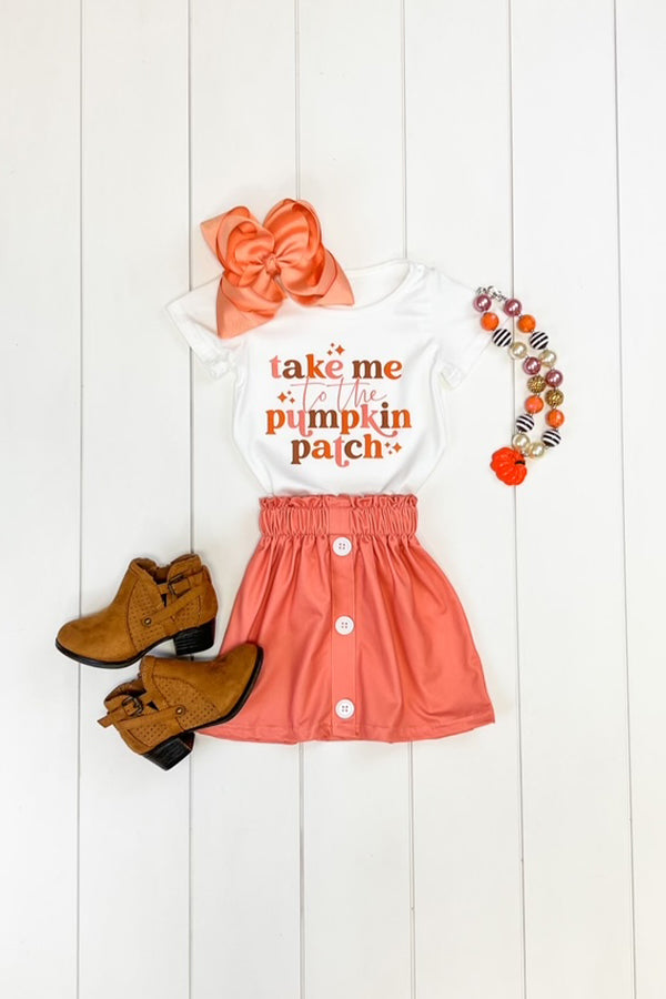 Take Me To The Pumpkin Patch Skirt Set