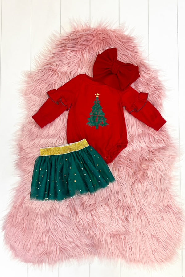 Infant- Christmas Tree Skirt Set