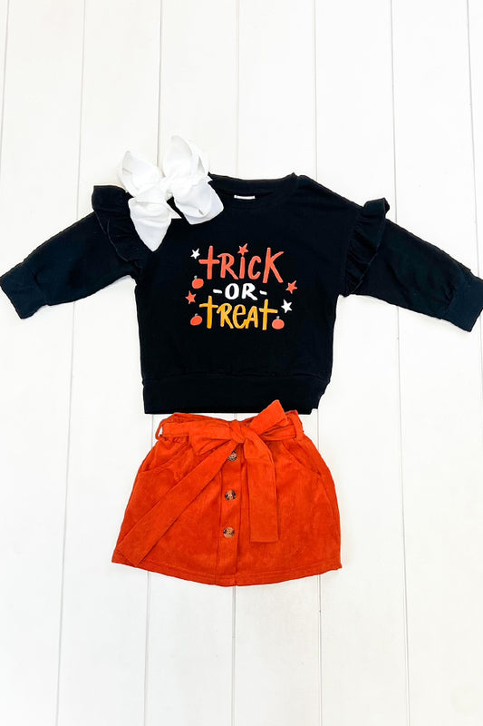 Trick or Treat Skirt Set