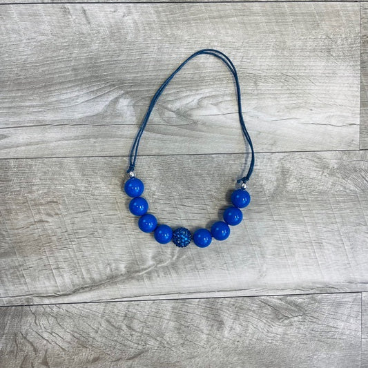 Adjustable Electric Blue Necklace