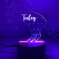 Personalized Unicorn Earring Holder Night Light