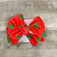 Christmas Tree Fabric Messy Bow Headband